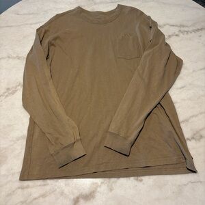 Nike Men's Tan Long Sleeve Tee